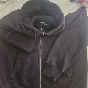 LCKR Men's Black Zip Hoodie Jacket with Full Zip Closure